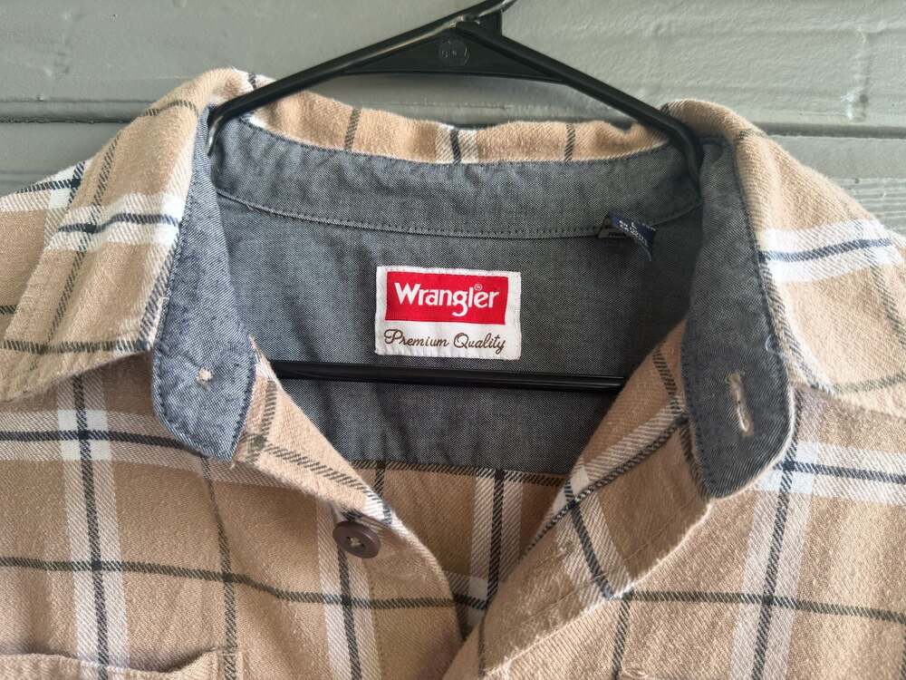 Wrangler Premium Quality Men's Long Sleeve Button-Up Plaid Flannel Shirt